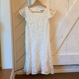 She and Sky white lace dress